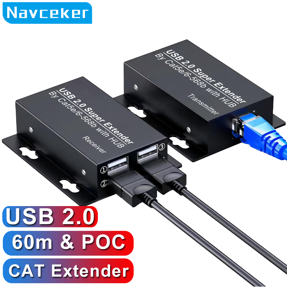 Lan Cable Gaming - ProAV USB 2.0 Extender 60M Over