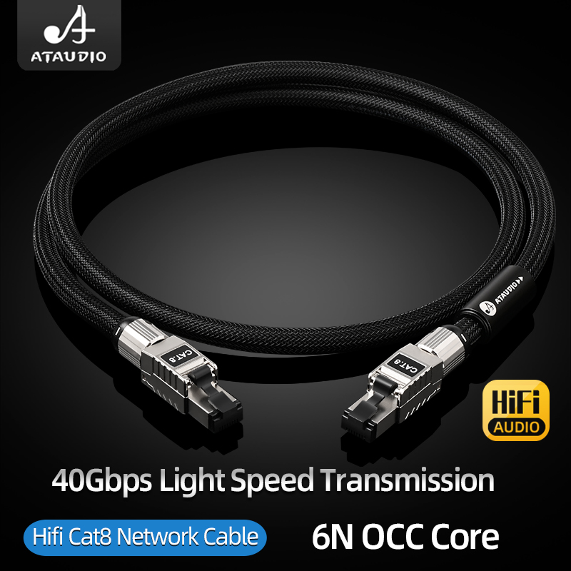 ATAUDIO CAT8 Internet Cord 40G - đánh giá và giá Lan Cable Gaming