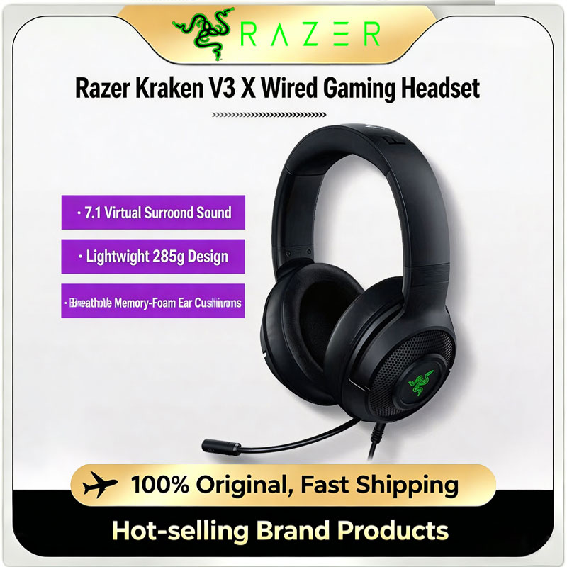 Razer Kraken V3 X Wired USB Ga - đánh giá và giá Lan Cable Gaming