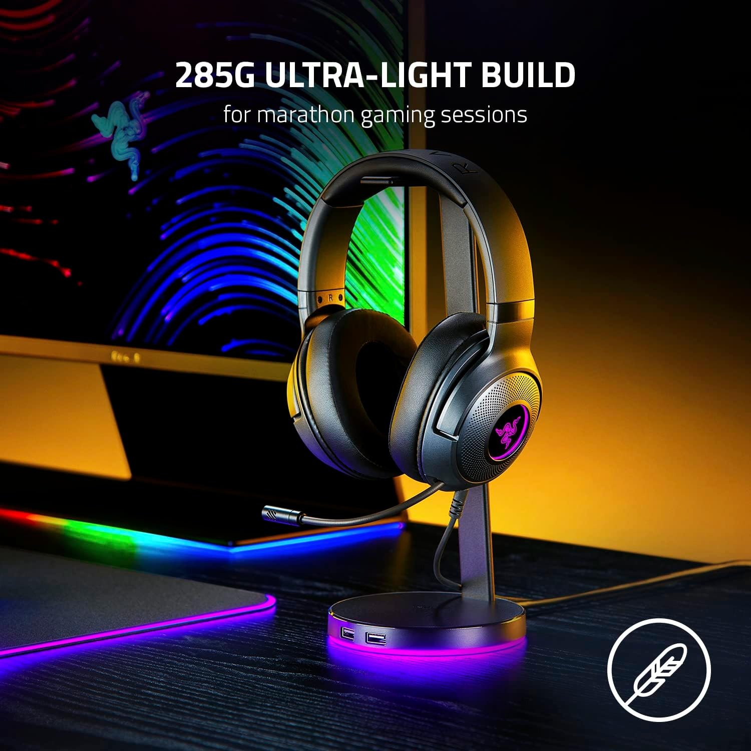 Razer Kraken V3 X Wired USB Ga - đánh giá và giá Lan Cable Gaming