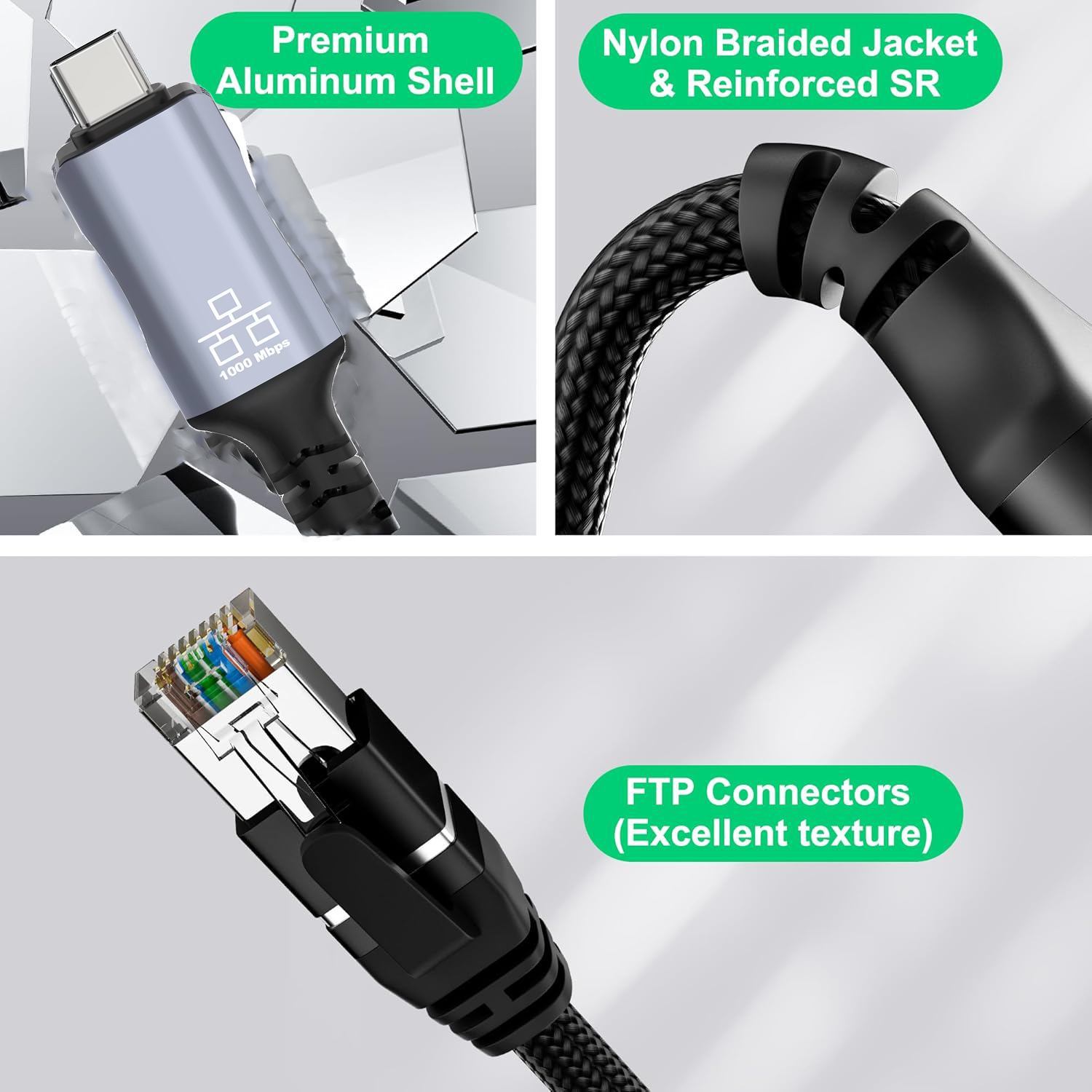 1.8M USB Type-C to RJ45 Ethern - đánh giá và giá Lan Cable Gaming