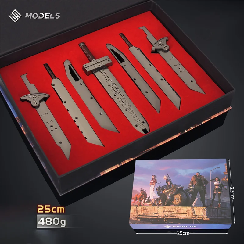 25cm Cloud Buster Sword Fantas - đánh giá và giá Gaming Console Cloud