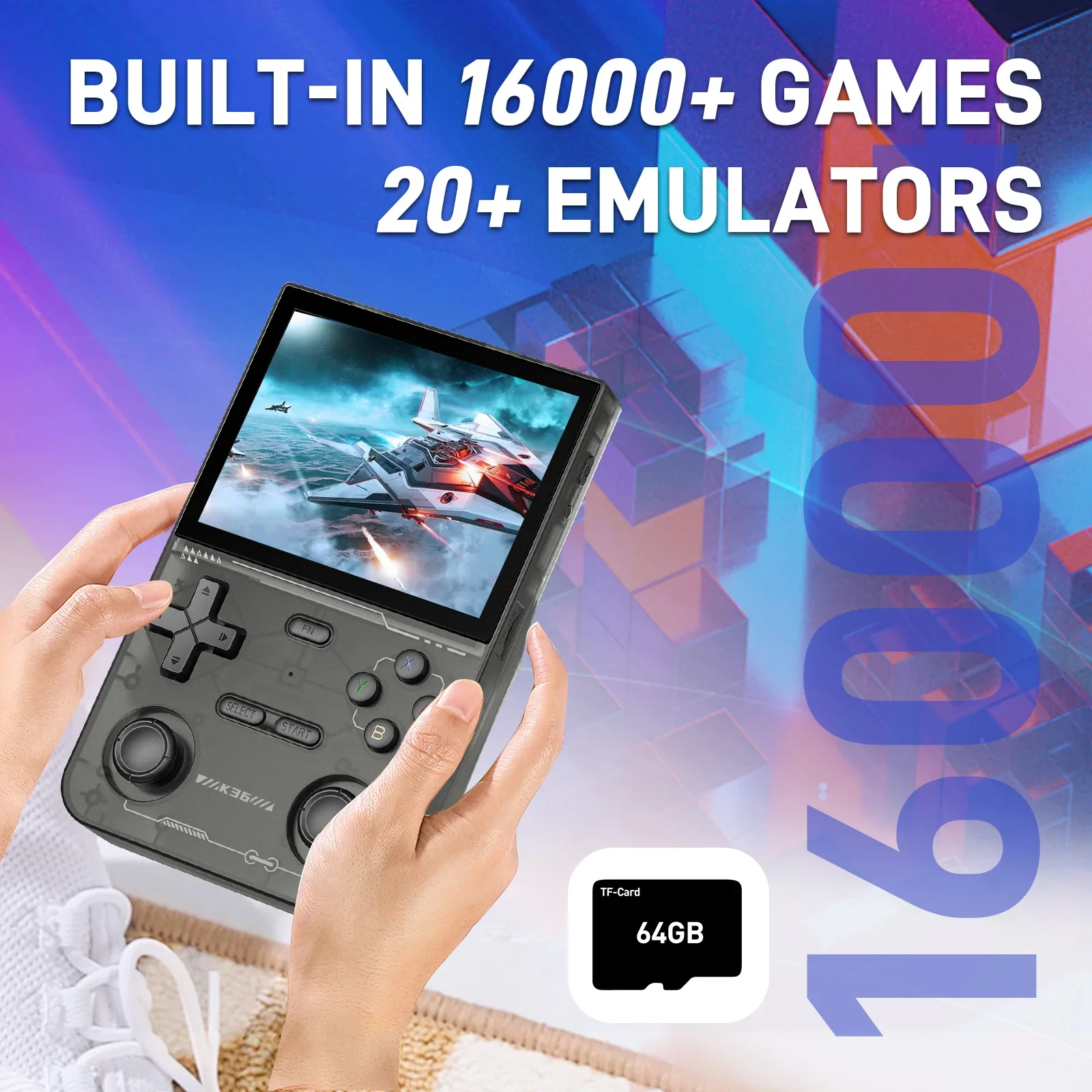 GAMINJA K36 3.5Inch IPS Screen - đánh giá và giá Gaming Console Old
