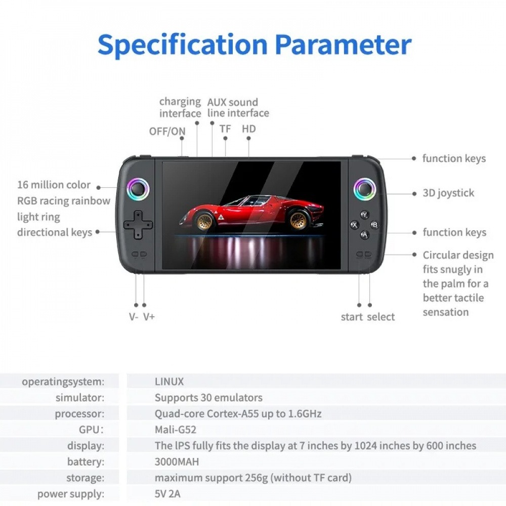 M27 7 Inch IPS Screen  Handhel - đánh giá và giá Gaming Console Under 500