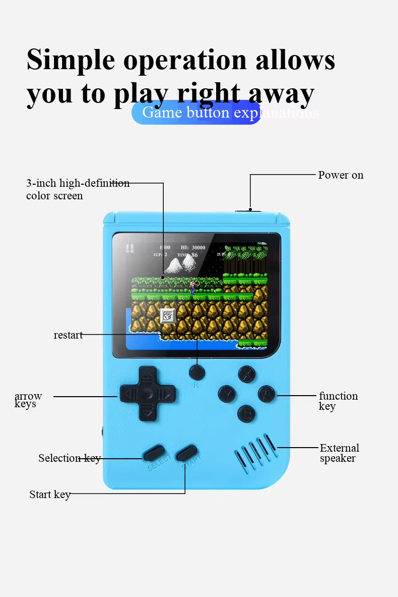 3.0 Inch Macaron Retro Portabl - đánh giá và giá Gaming Console Under 500