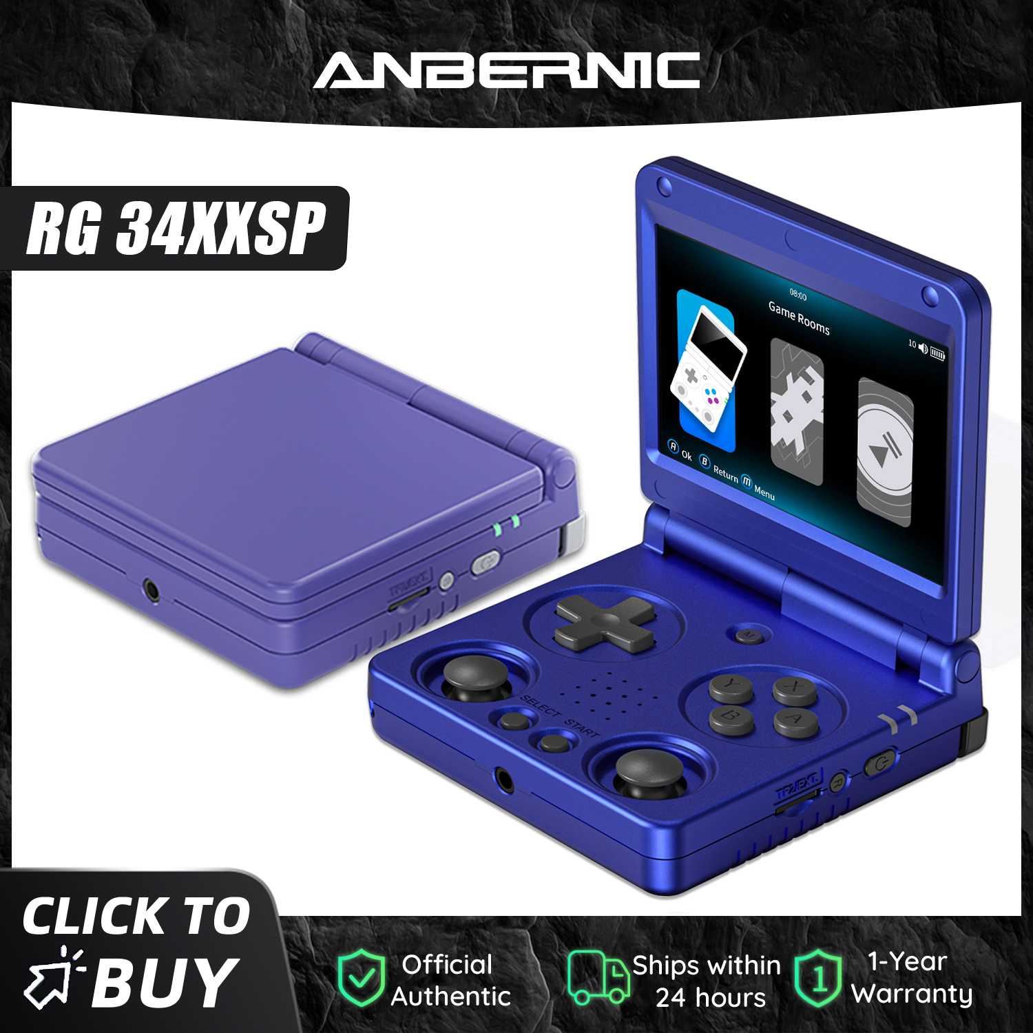 Anbernic RG34XXSP 3.4-Inch IPS - đánh giá và giá Gaming Console Old